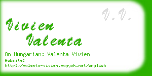 vivien valenta business card